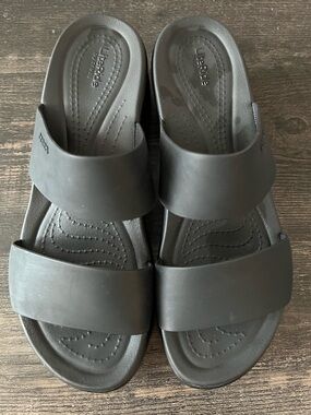 Crocs Brooklyn Wedge Slides Sandals 7